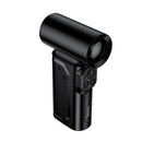 Portable High-Power Fan with 130,000 RPM Ultra-High Speed, Rechargeable Turbo Fan with Digital Display, 3x Air Nozzle (HX68)