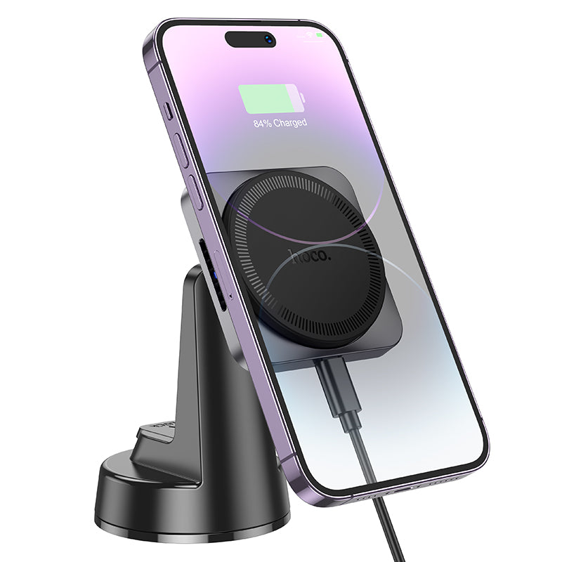 15W Magnetic Wireless Fast Charging Phone Holder for Dashboard (HW16)