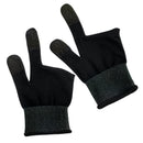 Mobile Gaming Finger Sleeves (2-Pack) Ultra-Thin Silver Fiber (GA21)