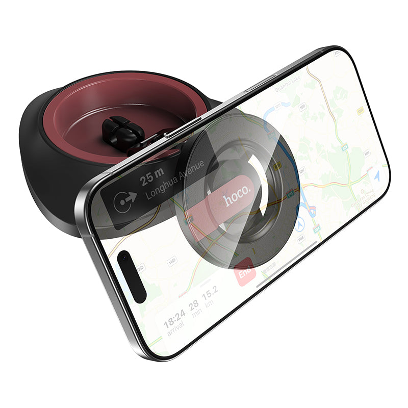 Magnetic Dashboard Phone Holder w/ Extra Wide Base, Rotatable & Foldable Multi-Hinge Arm (H90)