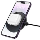 15W Ultra Thin 2 in 1 Wireless Charger w/ LED Charge Status Display (CW62)