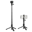 Multifunctional Bluetooth Selfie Stick w/ 95cm Tripod, V5.2 Remote, Camera Mount (K101)