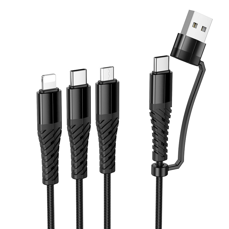 6-in-1 Nylon Braided Universal Multi-Charging Cable (X123)