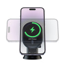 15W Magnetic MagSafe Compatible Wireless Charging Phone Holder with All-in-1 Kit for Windshield, Dashboard, Air Vent (DCA71)