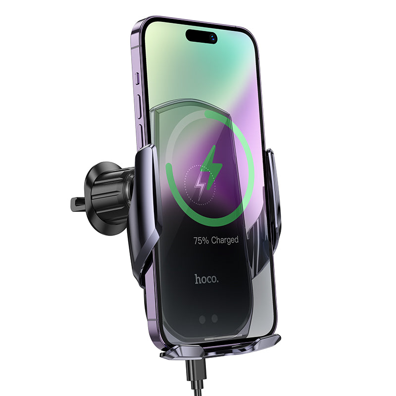 15W Automatic Clamping Wireless Charging Air Vent Phone Holder (CA202 Plus)