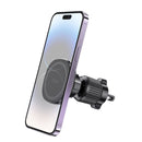 Strong Magnetic Air Vent Phone Holder w/ Hook Locking, Ring Metal Plate (H34)