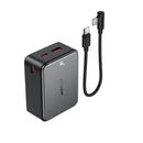 22.5W PD+QC Power Bank with Battery % Display, Detachable Cable, CCC Certification (10000mAh) (M28)