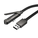 36W Nylon Braided Zinc Alloy Cable with Metallic Kick Stand (U150) USB A to USB C