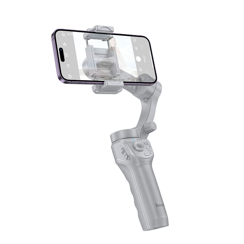 Automatic Face Tracking 3 Axis Smart Gimbal with LED Fill Light, Built in Mini Tripod, V5.2 Remote (K24)