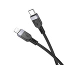 27W PD Silicon Super Fast Charging Cable - Lightning to Type C (X109) 3 Meter