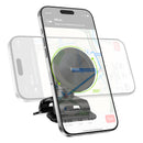 Magnetic Dashboard Phone Holder with Double-Leg Support Base, Ideal for Curved Dashboard (H97)