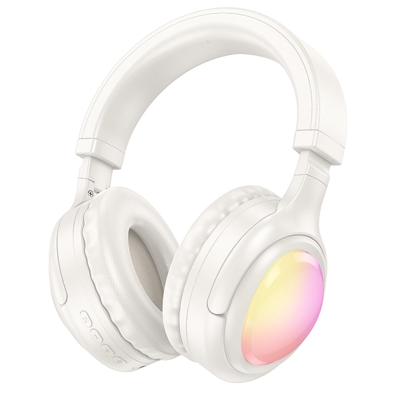 Bluetooth Headset w/ 46 Hours, RGB Light (W48)