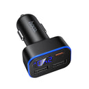 42W PD+QC 3-Ports Car Charger with 2x USB-A, 1x USB-C Outputs, LED Power Display (Z63A)