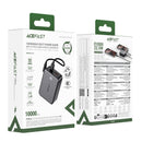 22.5W PD+QC Power Bank with Battery % Display, Detachable Cable, CCC Certification (10000mAh) (M28)