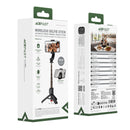 Premium 0.63m Selfie Stick with Drop-to-Open Tripod | Mini Portable Aluminum Stand with Bluetooth Remote (E43)