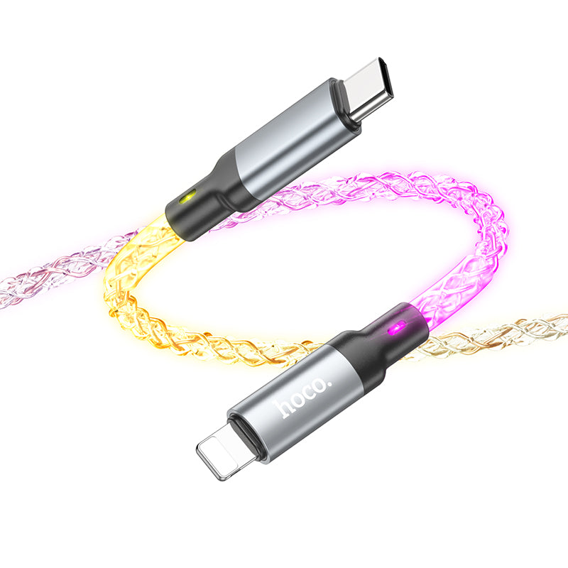 Colorful LED USB Cable - Lightning to Type C (U112)
