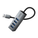 USB-A to 4x USB-A 4 in 1 USB Expansion Hub, 0.2M Wire, USB 3.0, 5GB PS (HB1B)