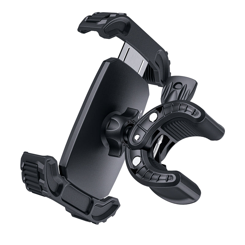 Premium Bike / Motorbike Phone Holder w/ Anti Skid & Shock Absorbing (D23)