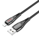 Nylon Braided Metallic USB Cable - Lightning (U133)