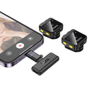 Premium Dual Wireless Digital Microphone w/ Lightning & Type C Dual Connector, Magnetic Lapel (L17)