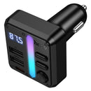 48W FM Car Kit with PD+QC, LED Display, LED Light, MicroSD Card Input (E89)