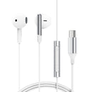 Digital Ergonomic USB-C Earphone w/ Mic, Universal (L3) White