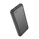 2.1A Power Bank w/ 2 USB, Ultra Thin (10000mAh) (J123) - Black