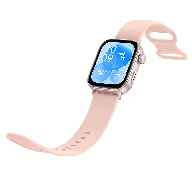 Pink Smart Watch w/ Call Feature, 3~5 Days Battery Life, IP67 Waterproofing (Y32)