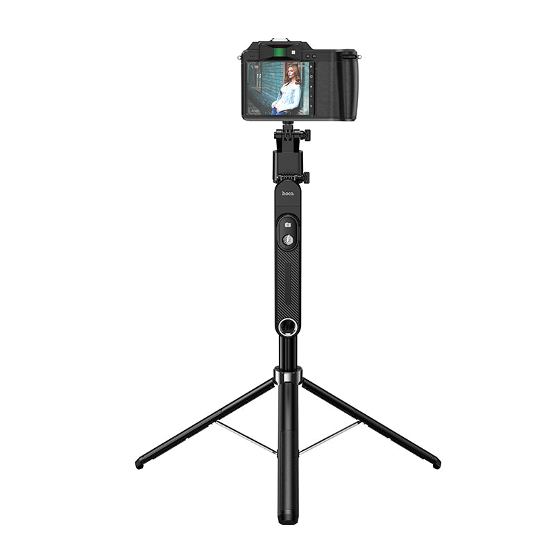 Automatic Face Tracking Selfie Stick with 1.81m Quadpod, Camera Mount, 360' Rotation, Gimbal Stablizer, AI Hand Gesture Recognition, AI Smart Follow Up (K32)