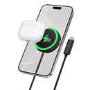 25W Qi2.2 Magnetic 2 in 1 Wireless Fast Charger, Charge Phones & Earbuds (CW63 Pro)