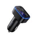 42W PD+QC 3-Ports Car Charger with 2x USB-A, 1x USB-C Outputs, LED Power Display (Z63A)
