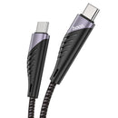 60W PD Nylon Braided Super Fast Charging Cable - USB C to USB C (U95) 1.5 Meter