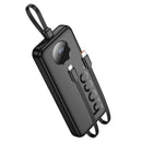 22.5W PD+QC Power Bank with LED % Display, 2 Built-in Cables, CCC Certification (10000mAh) (J132)