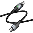 240W PD Metallic Nylon Braided Cable with Magnetic Detachable Plug (U159) USB-C to USB-C