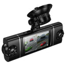 Premium 4-Way Dash Camera with 3" IPS HD Display, Dual 360° Rotatable Cabin & Rear Cameras with Wi-Fi App (DV17)