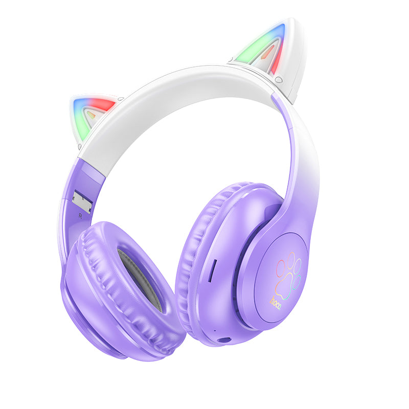 Bluetooth Cat Ear Headset w/ LED Light (W42)