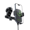 15W Auto-Alignment Automatic Clamping Wireless Charging Phone Holder for Windshield / Dashboard (D53)