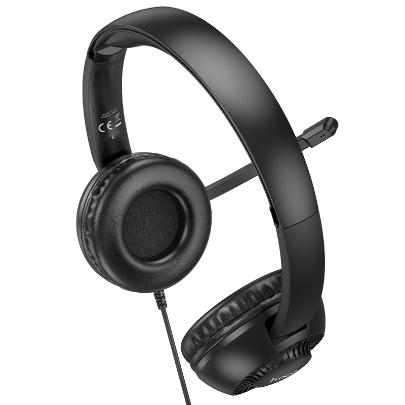 Wired Computer Headset with 270° Rotatable Microphone (W112)