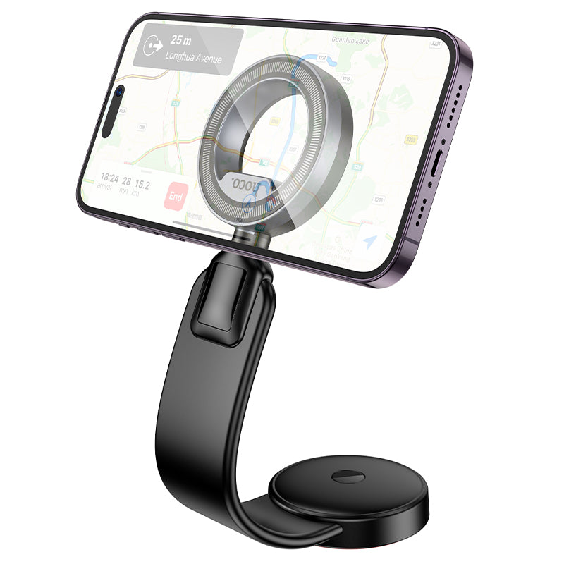 Magnetic Dashboard Phone Holder w/ Memory Alloy, 360 Rotation, Ring Magnet (H71)