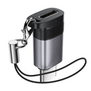 Premium Nylon Braided Lightning to USB-C Adapter | 60W Fast Charging & Data Sync Dongle (J19)