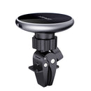 15W Magnetic Wireless Charging Air Vent Phone Holder w/ Blue Ring Light (D3)