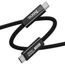 240W PD USB-C to USB-C Metallic Nylon Braided USB4 Full-Featured Cable with 8K HD Video, Audio, 40Gbps Data Sync (US15) 2 Meter