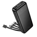 2A Power Bank with Charging Indicator, 2 Inputs, 5 Outputs, 4 Built-in Cables (20000mAh) (J163A)