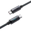 LED Illuminated Nylon Braided Aluminum Alloy Fast Charging Cable (C19)