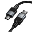 240W PD Metallic Nylon Braided Cable with Magnetic Detachable Plug (U159) USB-C to USB-C