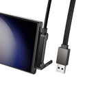 36W Nylon Braided Zinc Alloy Cable with Metallic Kick Stand (U150) USB A to USB C