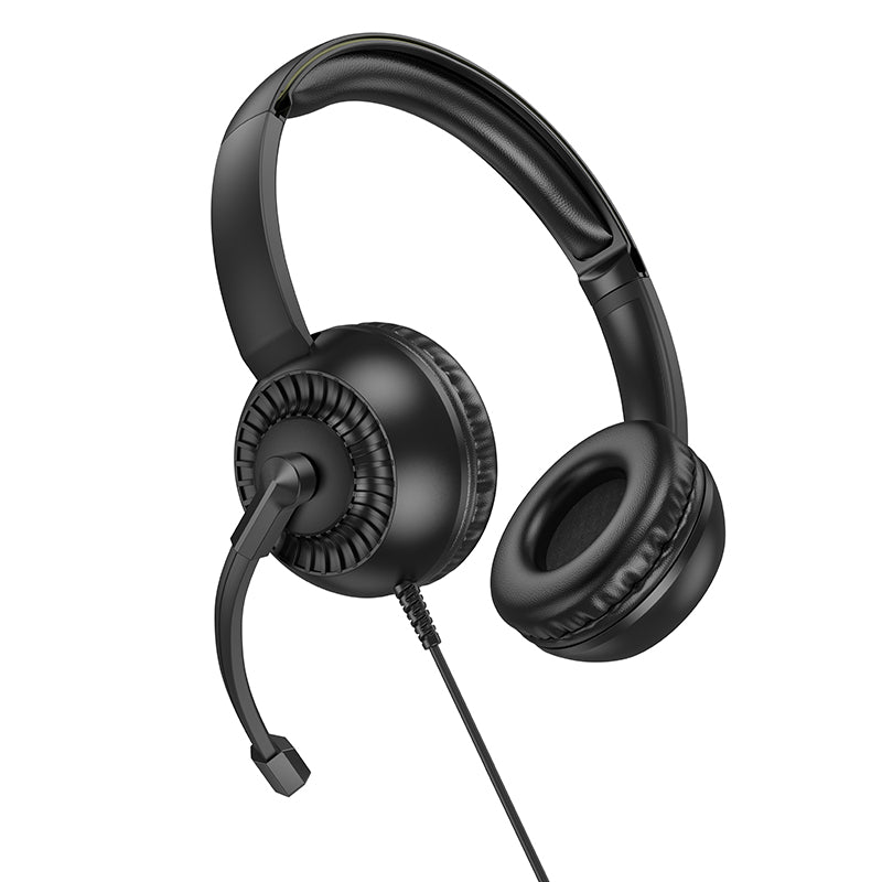 Wired Computer Headset with 270° Rotatable Microphone (W112)