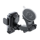 15W Auto-Alignment Automatic Clamping Wireless Charging Phone Holder for Windshield / Dashboard (D53)