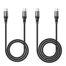 100W PD Nylon Braided Aluminium Alloy Super Fast Charging Cable, with E-Marker Microchip (X50) USB C to USB C