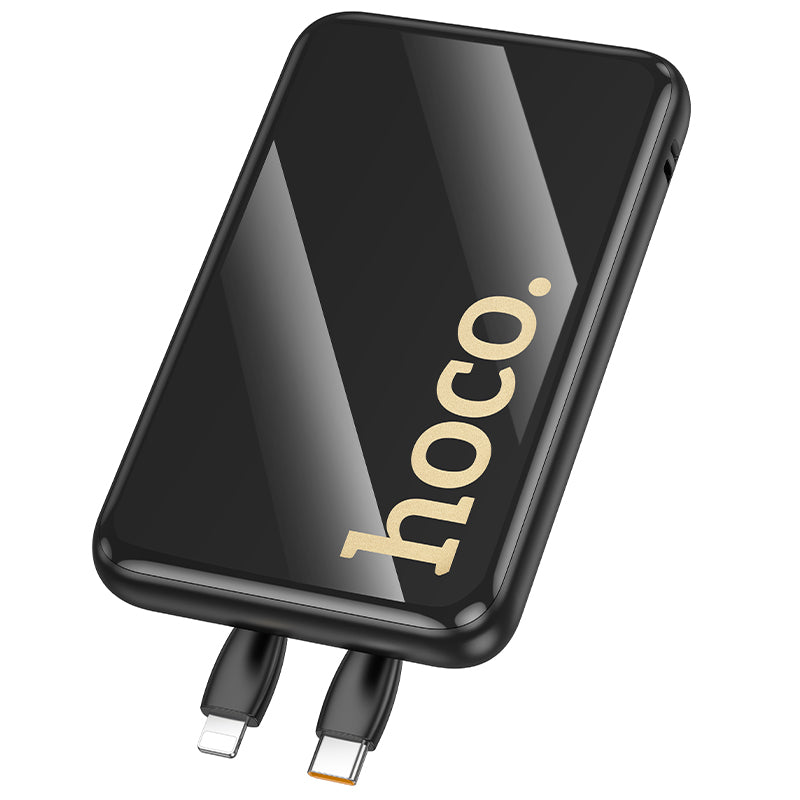 22.5W PD+QC Power Bank w/ 2 Built-in Cables, LED % Display (10000mAh) (Q37)